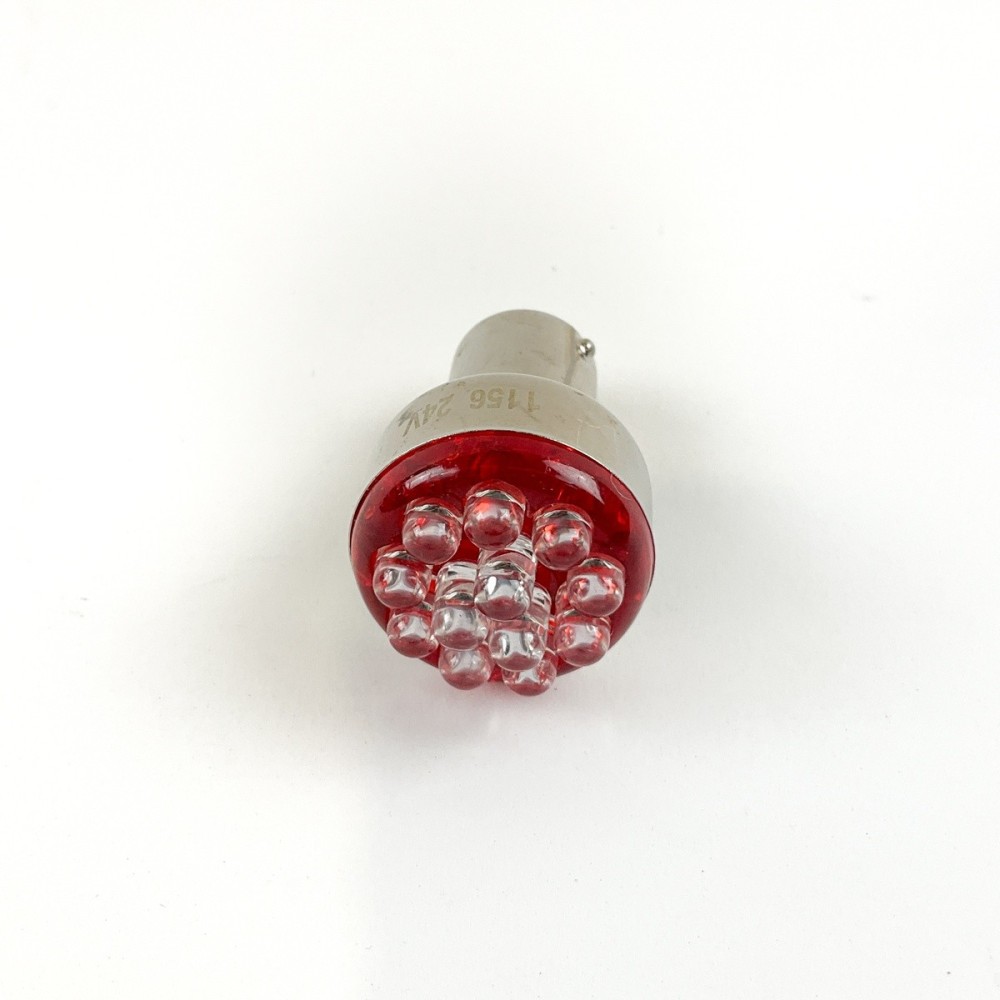 LAMPADINA 24V 12 LED ROSSA - LIGHTING DIVISION