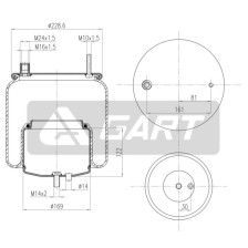 SOSP. PNEUM. VOLVO FH II-FMX II-III