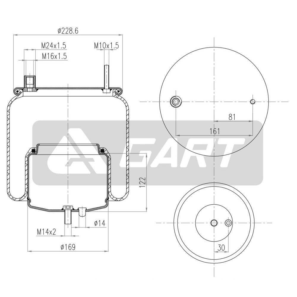 SOSP. PNEUM. VOLVO FH II-FMX II-III