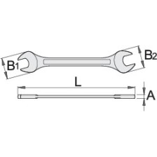 Llave allen acodada - 6