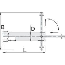 185/2-Llave para bujías-16 x 145