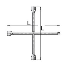 213/6-Llave de cruz-24 x 27 x 30 x 3/4