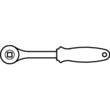 190.9/2BI-Carraca 1/2 con cuadradillo pasante-1/2