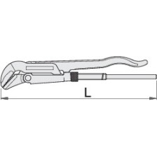 481/6-Llave para tubos, modelo sueco, 45°-1.1/2