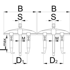 681/2-Extractor con dos brazos corredizos-400