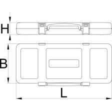 981K-Caja de metal-3/8 x 321 x 198 x 54