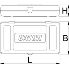 981K-Caja metalica vacia-1/4 x 197 x 105 x 38