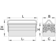 914/5-Caja portaherramientas-460 x 210 x 225