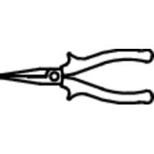 472/1BI-Alicate punta plana larga-160