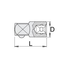 Adaptador de 190,7/2-1/2-1/2 x 3/4