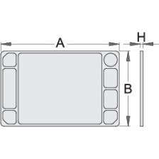 940ES8-Placa ABS para 940E y 940EV-705
