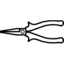 472/1VDEBI-Alicate boca plana, aislado-160