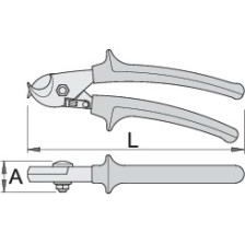 580/1VDEBI-Alicate cortacables eléctricos aislado-170