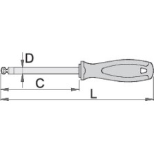 620TBI-Destornillador hexágonal con bola-4