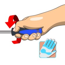 602TBI-Destornillador plano para electricísta-0.4 x 2.5 x 75