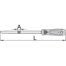 765H1/2S-Lima cuadrada, entrefina con mango-200