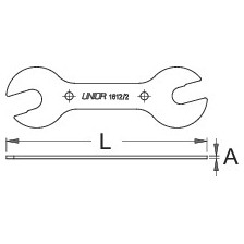 1612/2-Llave doble para conos 13 x 14 x 15 x 16
