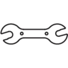 1612/2-Llave doble para conos 13 x 14 x 15 x 16