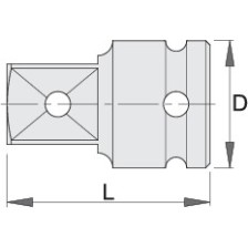 233.7/4-Adaptador 1 de impacto-1 - 3/4