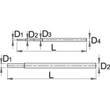 216.1-Volvedor para llaves de tubo de cuerpo hexagonal 216/1-20 - 36