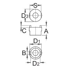 1670.2/4-Llave extractor de cassette para Suntour