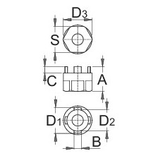 1670.3/4-Llave extractor de cassette para Suntour