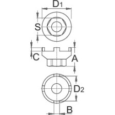 1670.6/4-Llave extractor de cassette para BMX