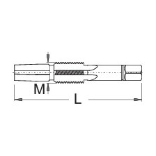 1695.2-Macho para roscar bielas de pedalier 16 x 1