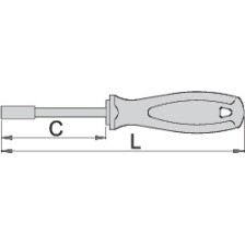 629VDETBI-Llave de vaso con mango, aislado-8