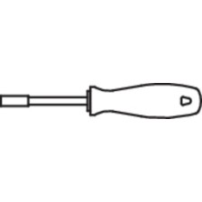629VDETBI-Llave de vaso con mango, aislado-10