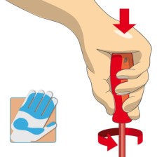 603VDE-Destornillador plano aislado-0.6 x 3.5 x 100