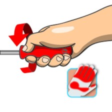 603VDE-Destornillador plano aislado-1.2 x 6.5 x 150