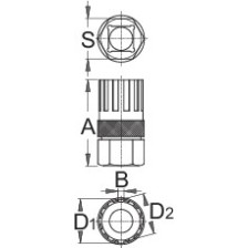 1670.4/4-Llave extractor de cassette para Compagnolo