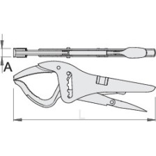 434/3A-Tenaza para soldadura grip de cuatro posiciones de ajuste-270