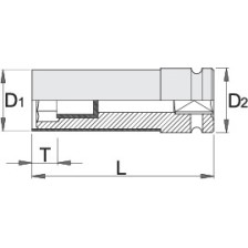 231/4P-Vaso 1/2 de impacto con protección de plástico-21