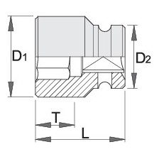 234/4 6p-Vaso 1.1/2 de impacto-105