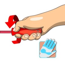 603CS6AVT-Juego de destornilladores aislados VDE TBI, en caja de cartón-/6