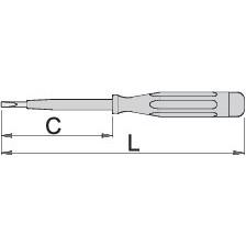 630VDE-Buscapolos 220-250 V, aislado-0.5 x 3.0 x 140