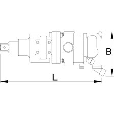 1596-Martillo neumático reversible de 1.1/2-1.1/2