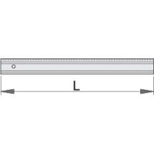 1280-Regla plana de aluminio-500
