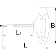 220TVDE-Llave allen en T aislada-4