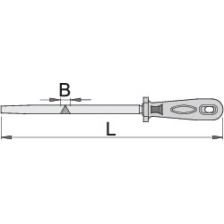 764H1/2S-Lima triangular, entrefina con mango-150