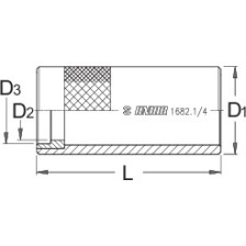 1682.1/4- Barra con guia para la instalación de la tuerca estrella 1, 1.1/8
