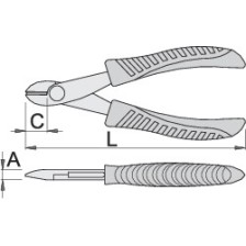 461/4E-Pinza corte diagonal, para electrónica-115