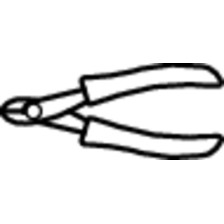 461/4E-Pinza corte diagonal, para electrónica-115
