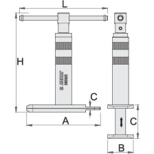 3303/2-Herramienta para traba de pastillas de freno de motocicleta
