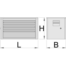 939/3EV-Baúl portaherramientas EUROVISION con 3 cajones-690