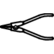 532PLUS/1DP-Alicate para arandelas exteriores, boca recta-180 x 19 - 60