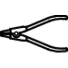 534PLUS/1DP-Alicates para arandelas de pared de exterior, boca curva - 180 x 19 - 60