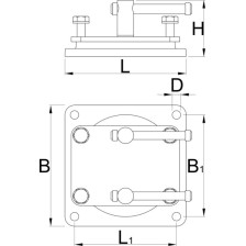 721.1/6-Base giratoria para 721/6 y 721Q/6-125